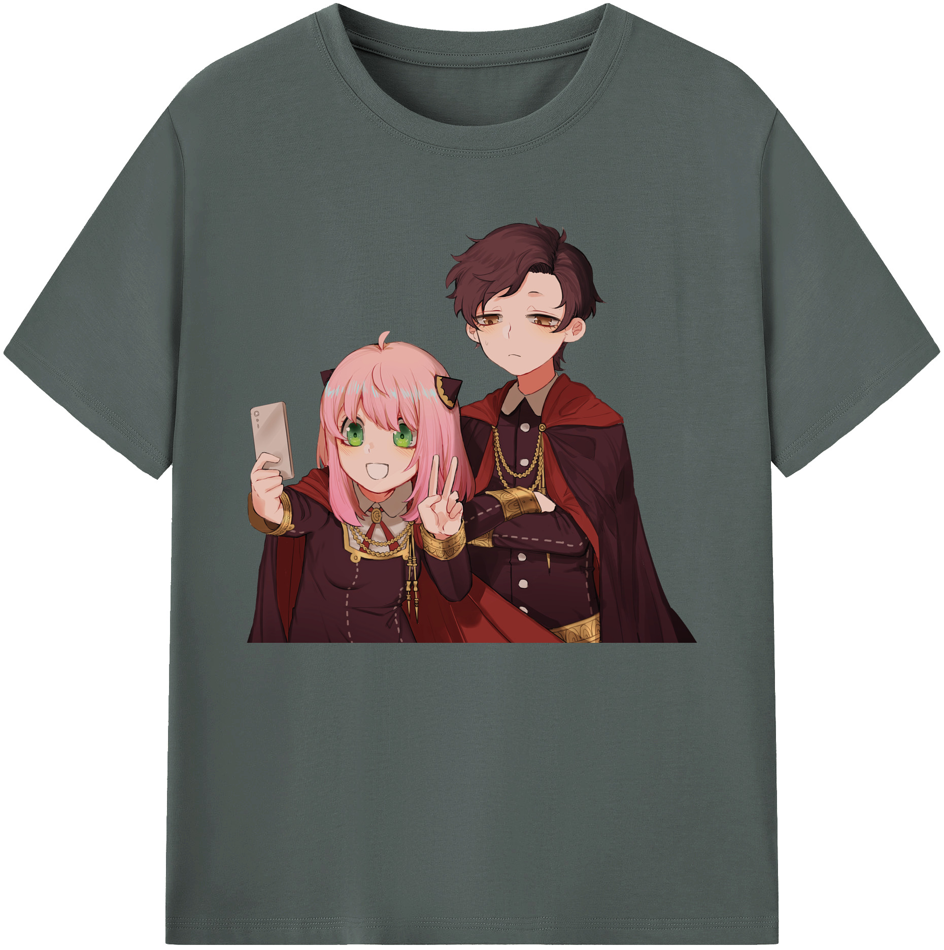 （画像用） SPY×FAMILY间谍家家酒 綿100％ メンズ半袖Tシャツ｜肌触りやわらか＆通気性